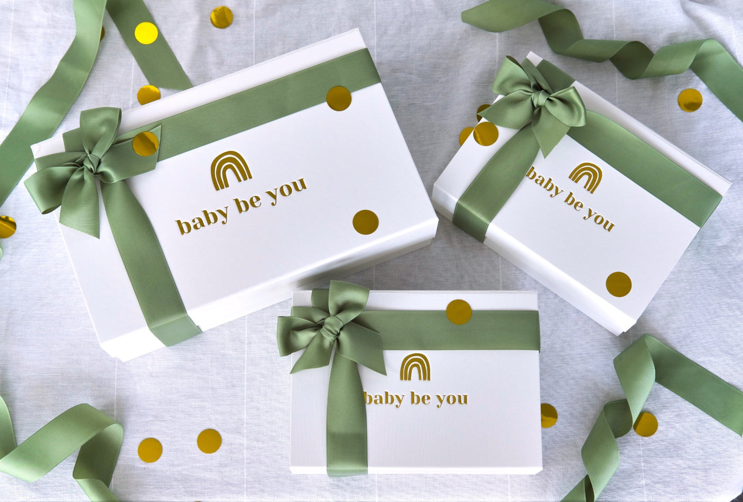 Bundle of Joy Bamboo Swaddle Baby Gift Set of Three - Moon River