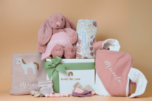 To the Moon and Back Baby Gift Set in Rose
