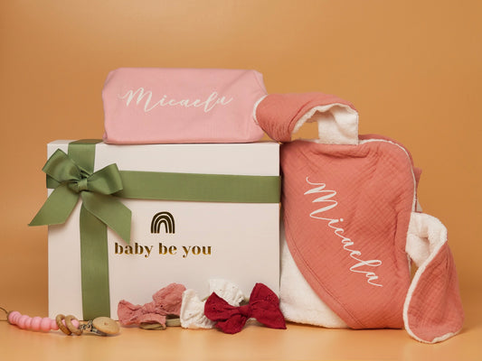 Soft Organics Baby Gift Box in Rose