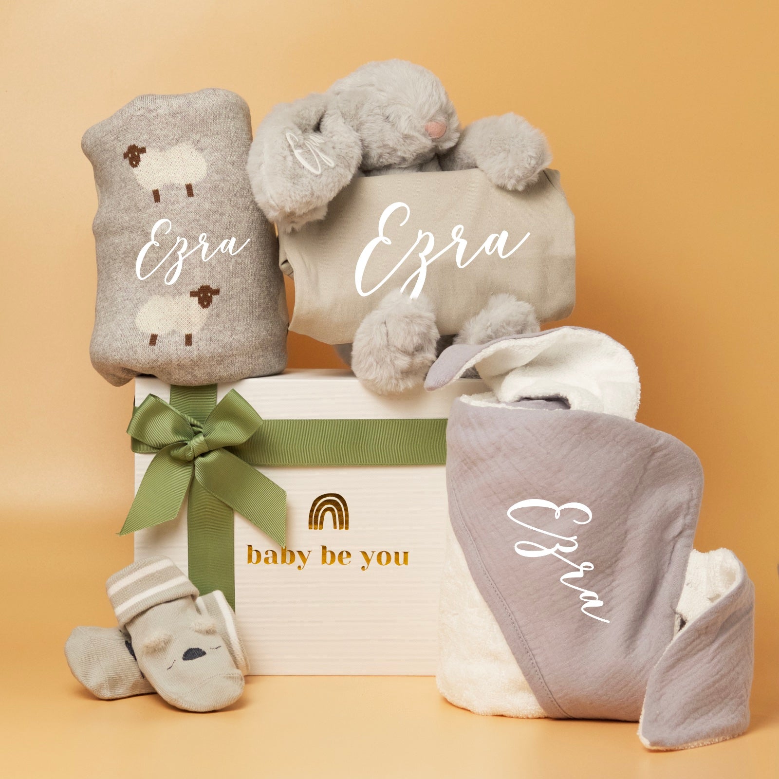 Somebunny Loves Baby Gift Box in Cloud