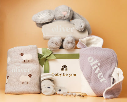 Somebunny Loves Baby Gift Box in Cloud