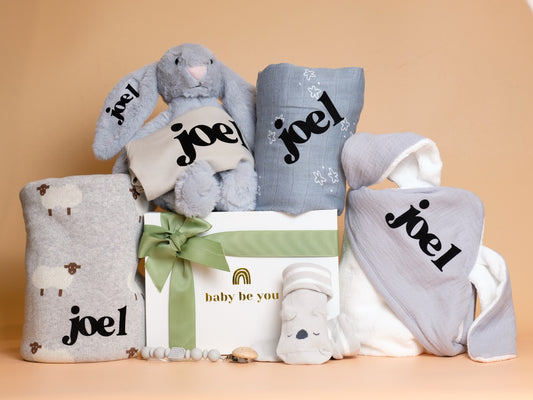 To the Moon and Back Baby Gift Set in Cloud