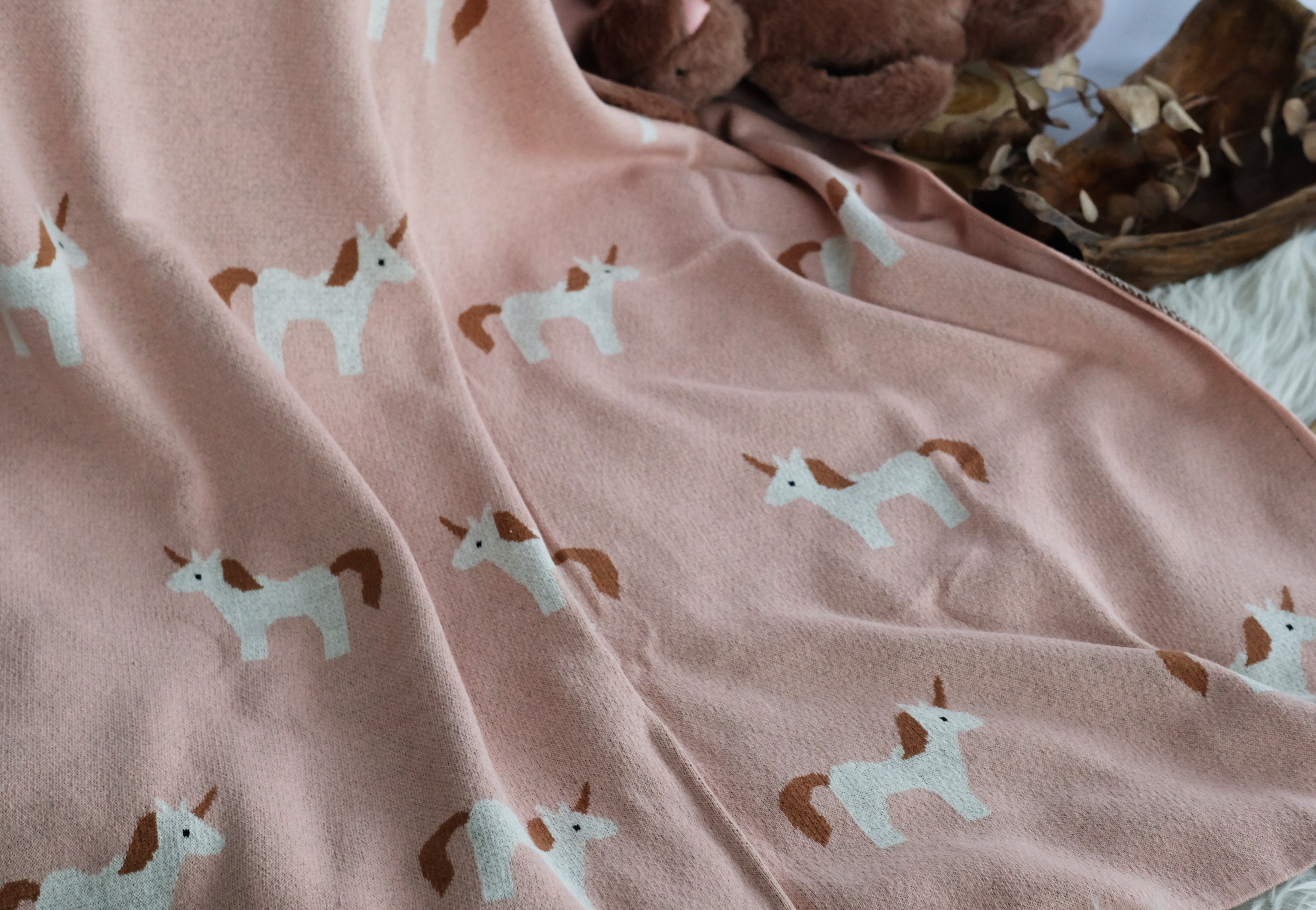 Blush Unicorn Magic Baby Blanket